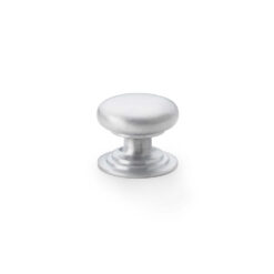 Alexander & Wilks Waltz AW825-32-SC 32mm Round Cabinet Knob -Satin Chrome