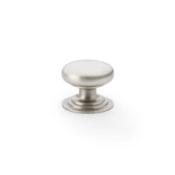 Alexander & Wilks Waltz AW825-32-SN 32mm Round Cabinet Knob -Satin Nickel
