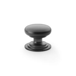 Alexander & Wilks Waltz AW825-38-BL 38mm Round Cabinet Knob - Black