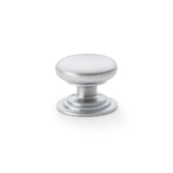 Alexander & Wilks Waltz AW825-38-SC 38mm Round Cabinet Knob -Satin Chrome