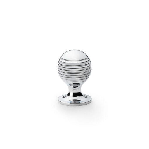 Alexander & Wilks Caesar AW832-25-PC 25mm Cupboard Knob on Round Rose - Polished Chrome
