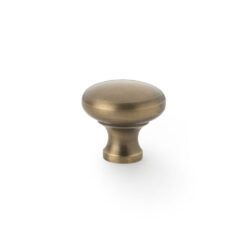 Alexander & Wilks Wade AW836-32-AB 32mm Round Cupboard Knob - Antique Brass