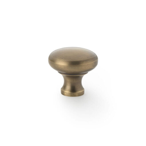 Alexander & Wilks Wade AW836-32-AB 32mm Round Cupboard Knob - Antique Brass