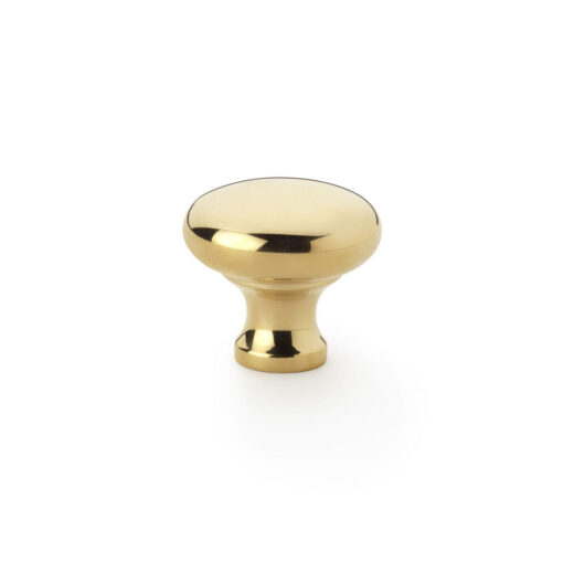 Alexander & Wilks Wade AW836-32-PB 32mm Round Cupboard Knob - Polished Brass