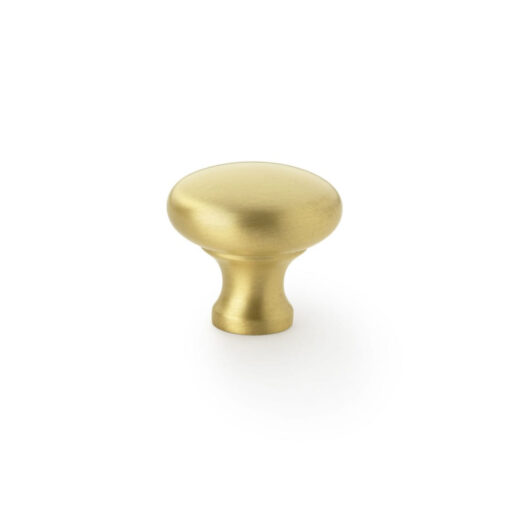 Alexander & Wilks Wade AW836-32-SB 32mm Round Cupboard Knob - Satin Brass