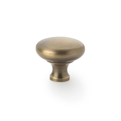 Alexander & Wilks Wade AW836-38-AB 38mm Round Cupboard Knob - Antique Brass