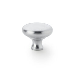 Alexander & Wilks Wade AW836-38-SC 38mm Round Cupboard Knob - Satin Chrome