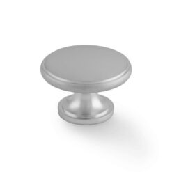Alexander & Wilks Cambridge AW849-38-SC 38mm Round Cupboard Knob - Satin Chrome