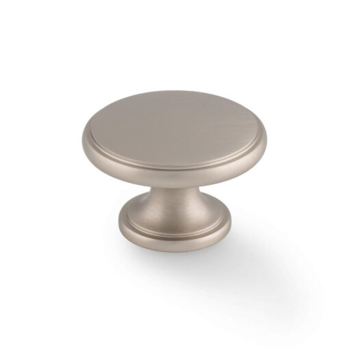 Alexander & Wilks Cambridge AW849-38-SN 38mm Round Cupboard Knob - Satin Nickel
