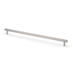 Alexander & Wilks Crispin AW809R-448-PN 448mm Reeded T-bar Cupboard Pull Handle - Polished Nickel