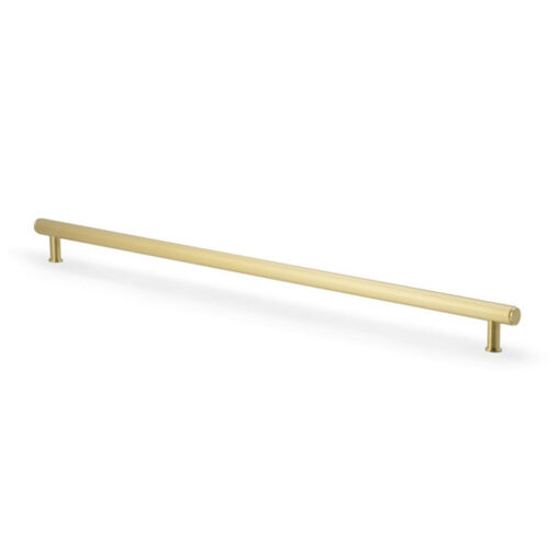 Alexander & Wilks Crispin AW809R-448-SBPVD 448mm Reeded T-bar Cupboard Pull Handle - Satin Brass PVD