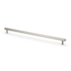 Alexander & Wilks Crispin AW809R-448-SN 448mm Reeded T-bar Cupboard Pull Handle - Satin Nickel