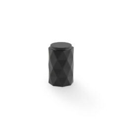 Alexander & Wilks AW847-30-BL Diamond Cut 30mm Cylinder Cabinet Knob - Black