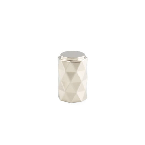 Alexander & Wilks AW847-30-PNPVD Diamond Cut 30mm Cylinder Cabinet Knob - Polished Nickel PVD